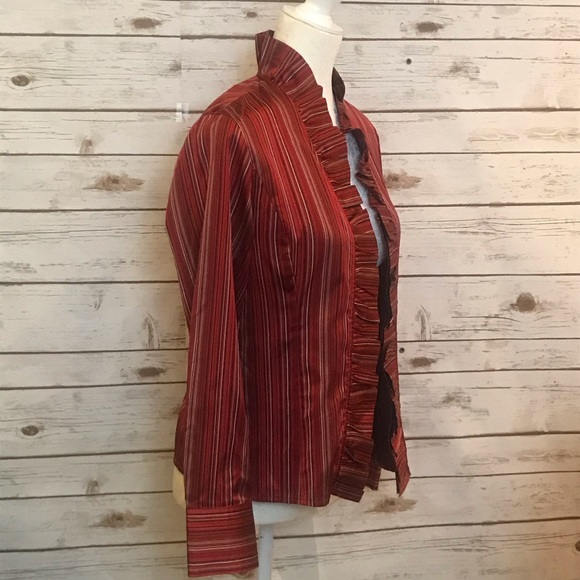Talbots Striped Blazer Size 4 - Picture 2 of 7
